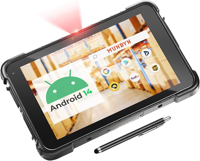 MUNBYN Rugged Tablet Barcode Scanner