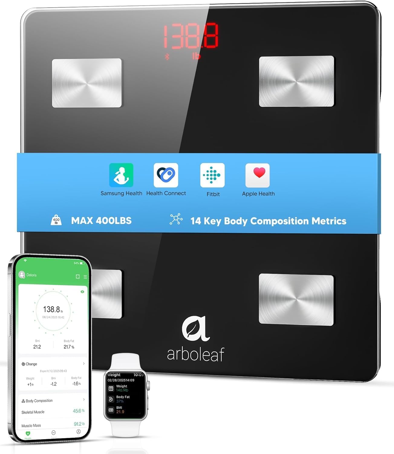 Arboleaf Smart Scale with Handle Display