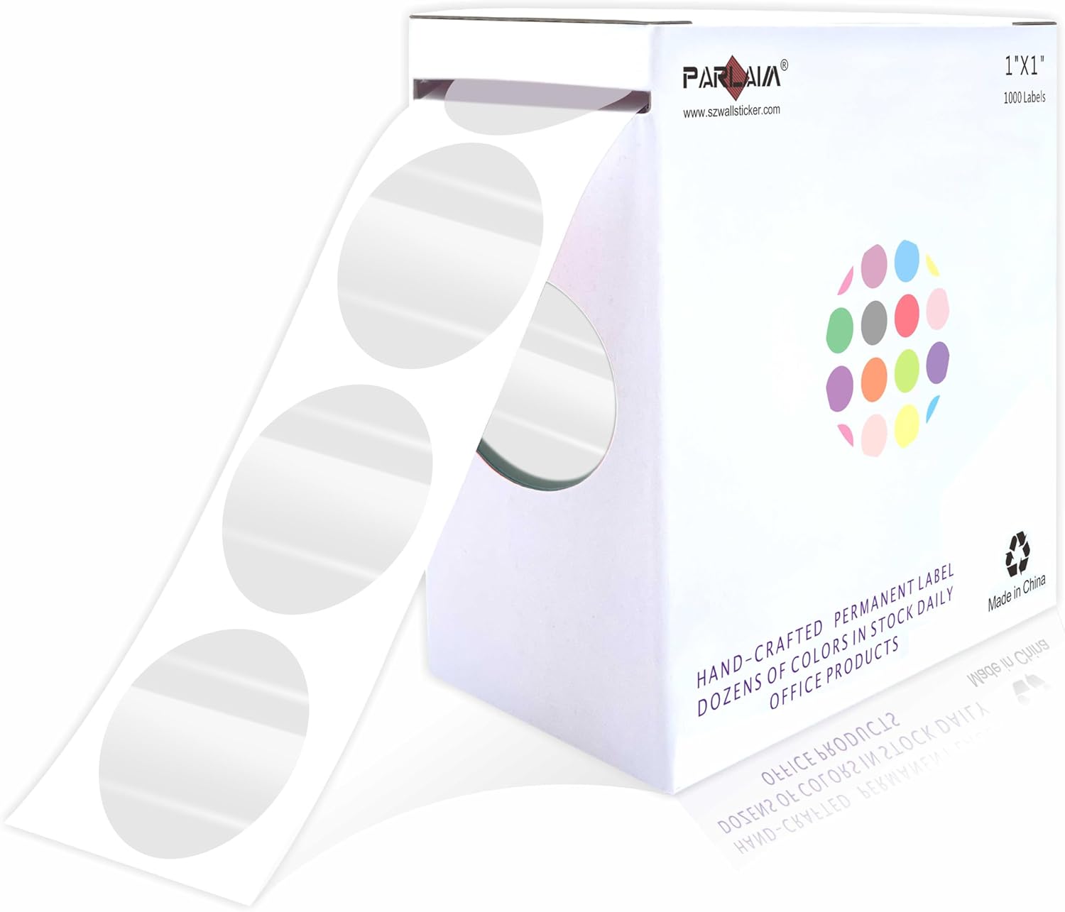 PARLAIM 1 Inch Clear Dot Stickers
