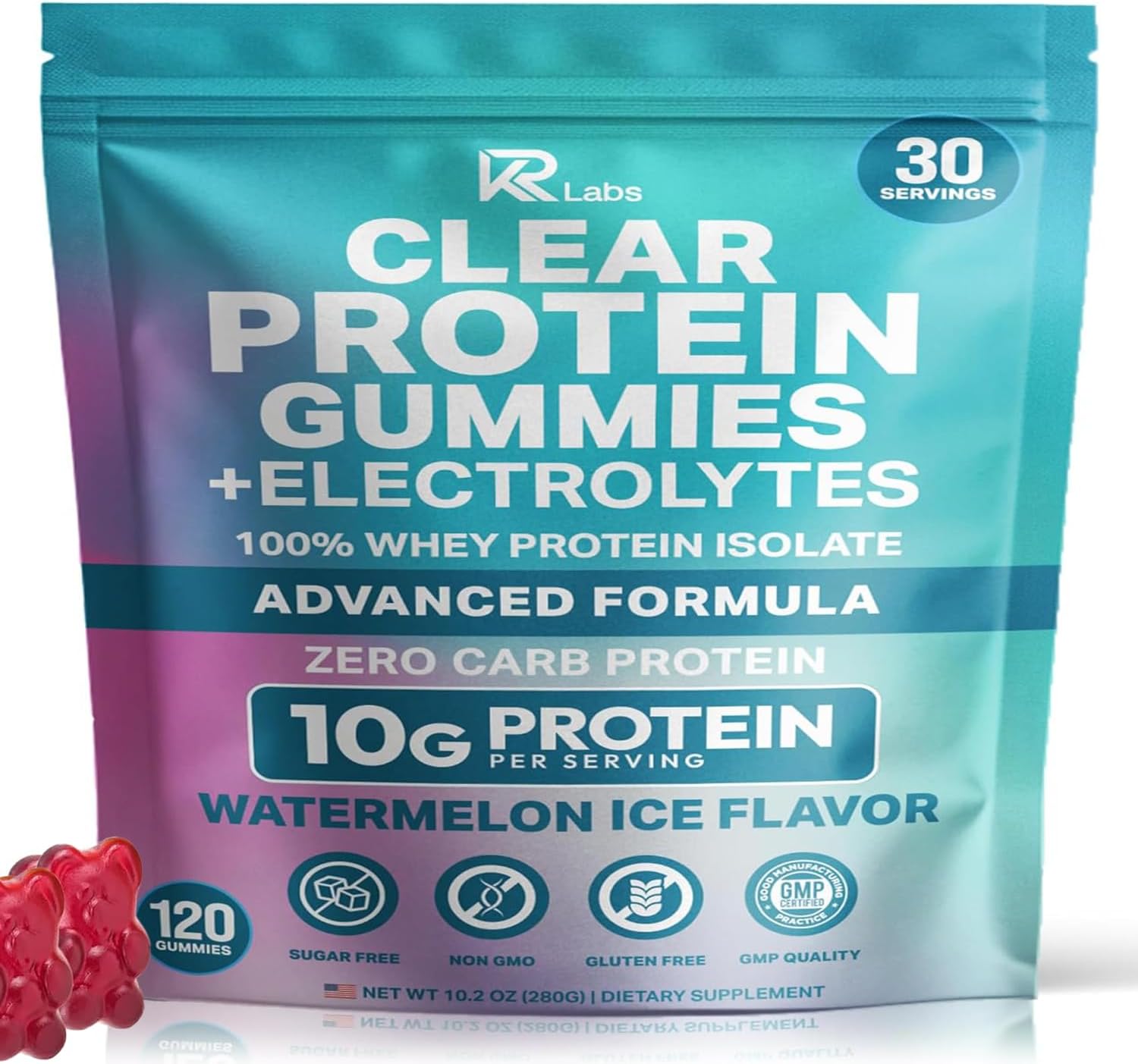 KR Labs Clear Whey Protein Gummies