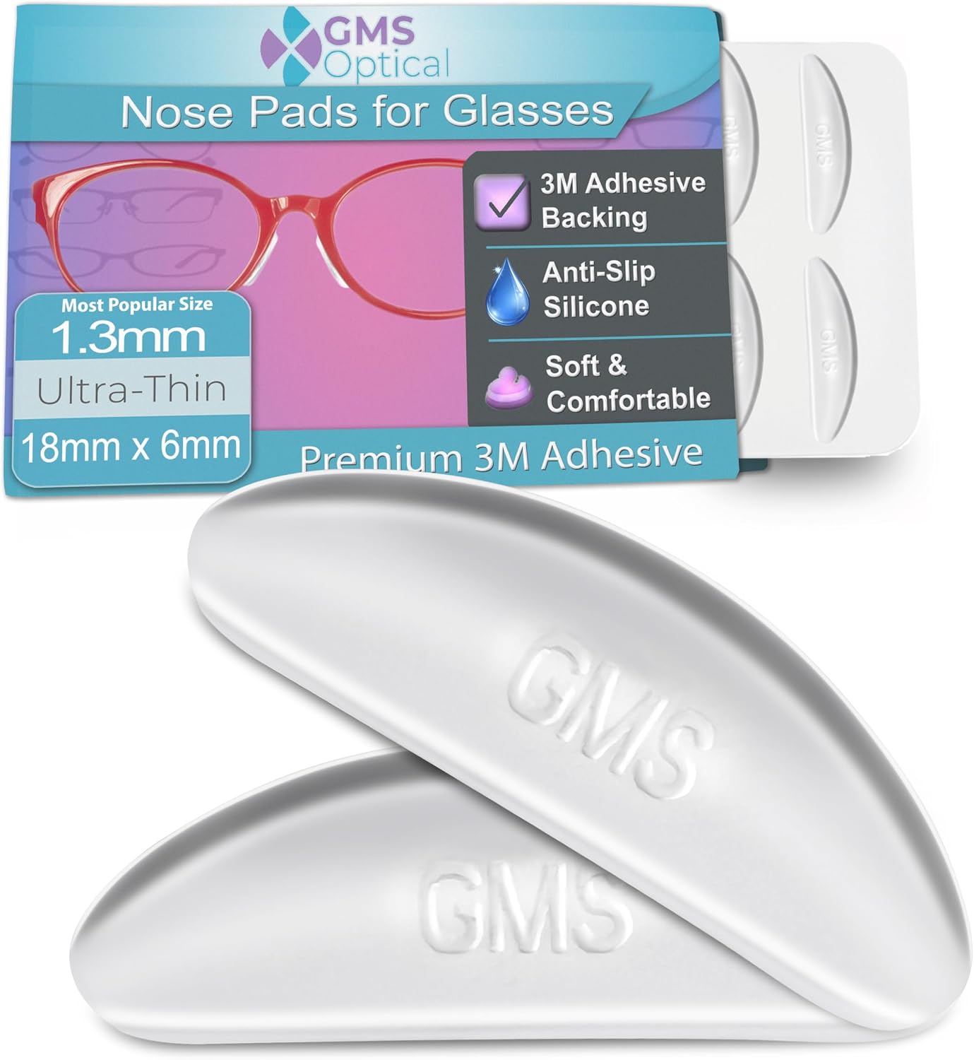 GMS Optical Silicone Nose Pads