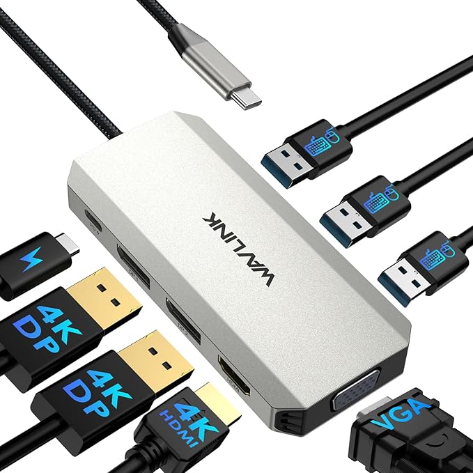 WAVLINK Quad Monitor Docking Station