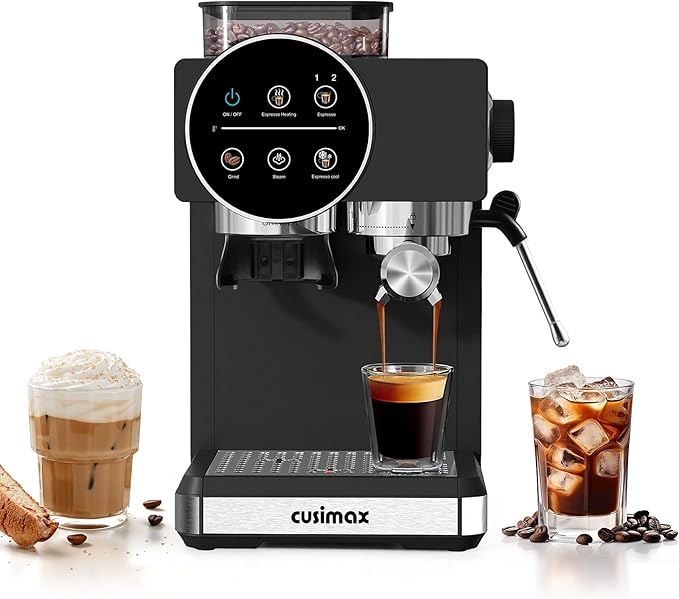 quick video- CUSIMAX Espresso Machine with Grinder