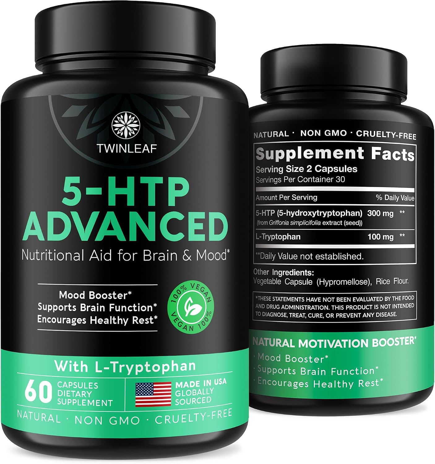 TWINLEAF 5-HTP Mood Support Supplement