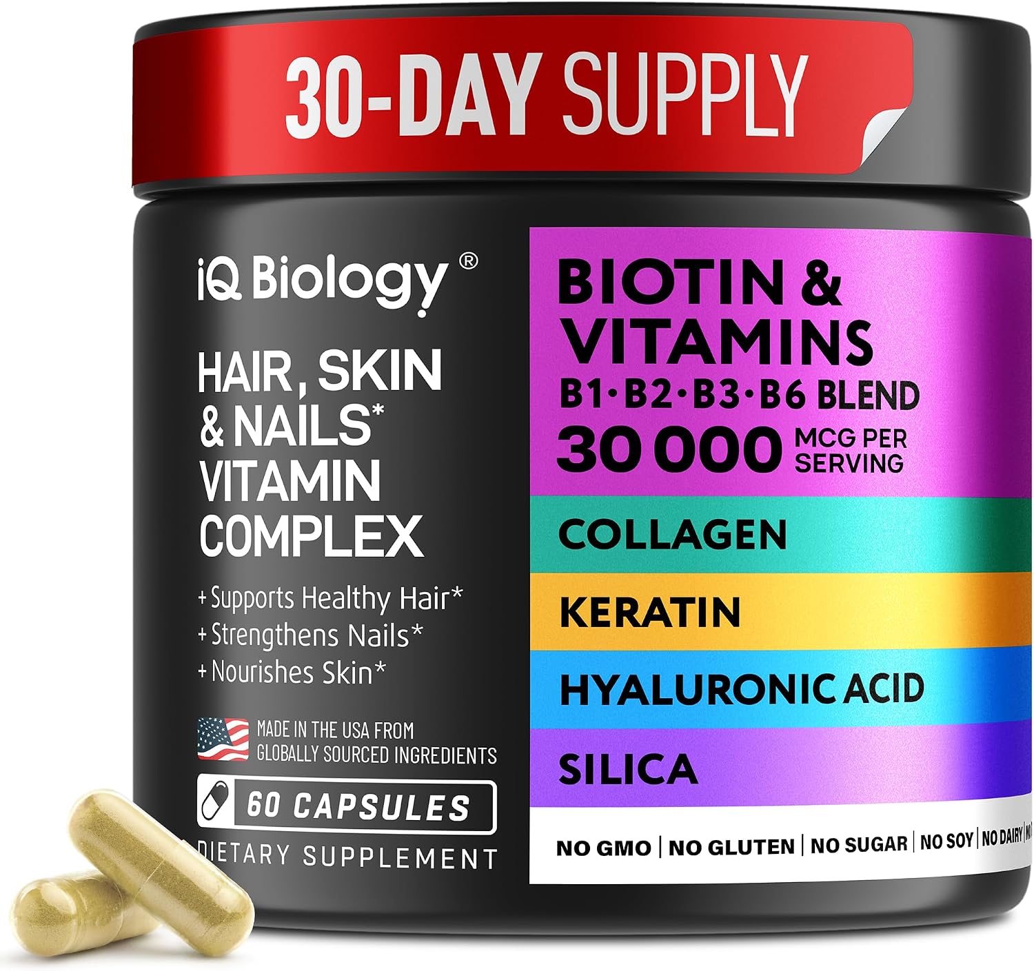 IQ Biology Biotin Collagen Keratin