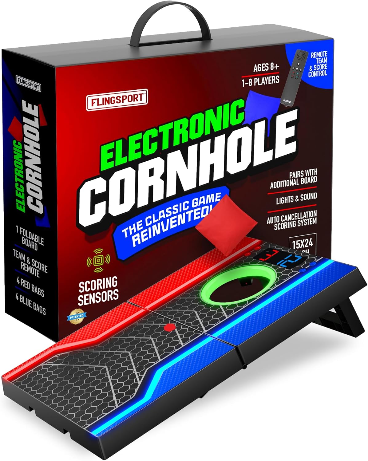 Electronic Cornhole Board Set