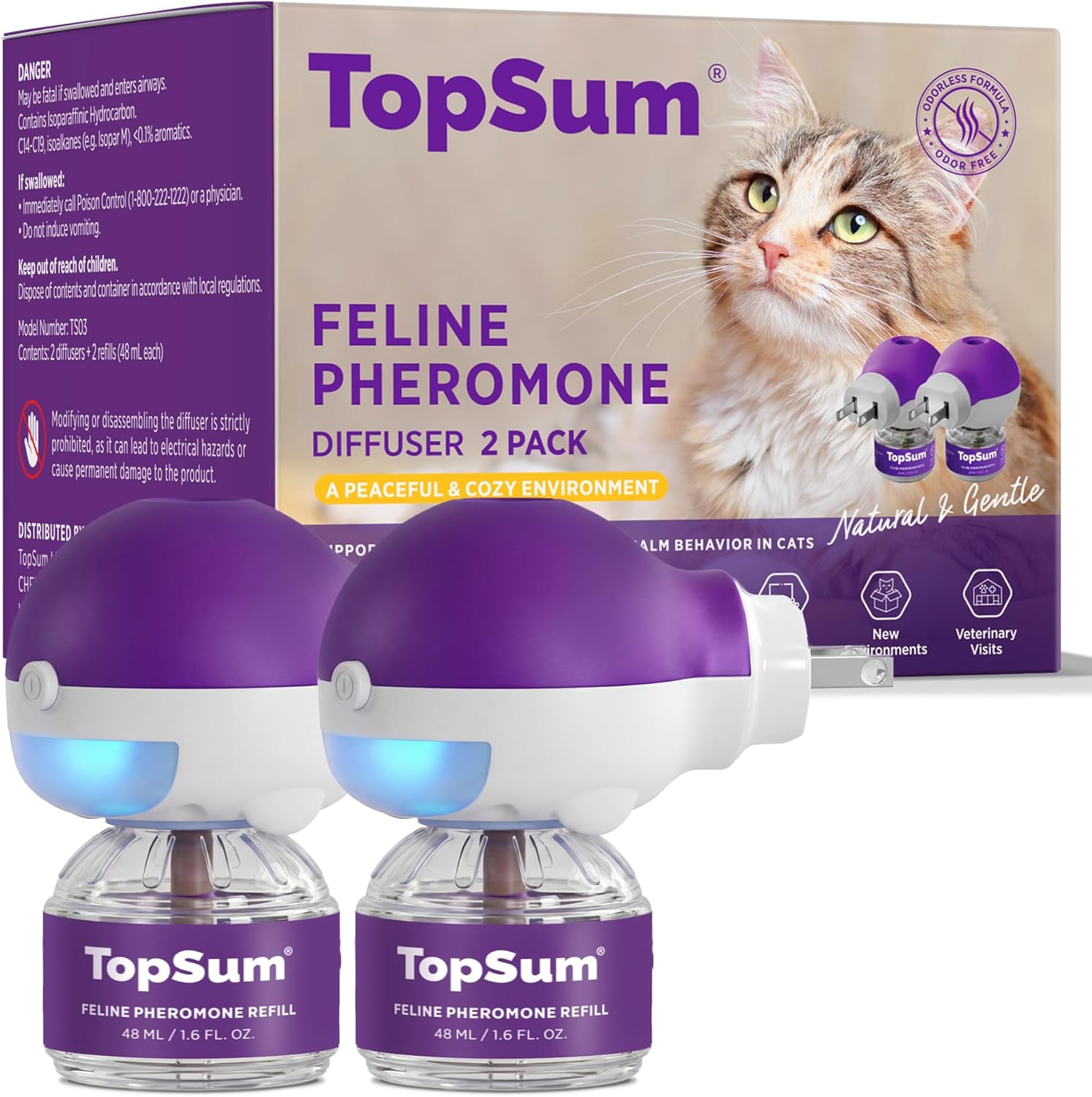 TopSum Cat Calming Pheromone Diffuser