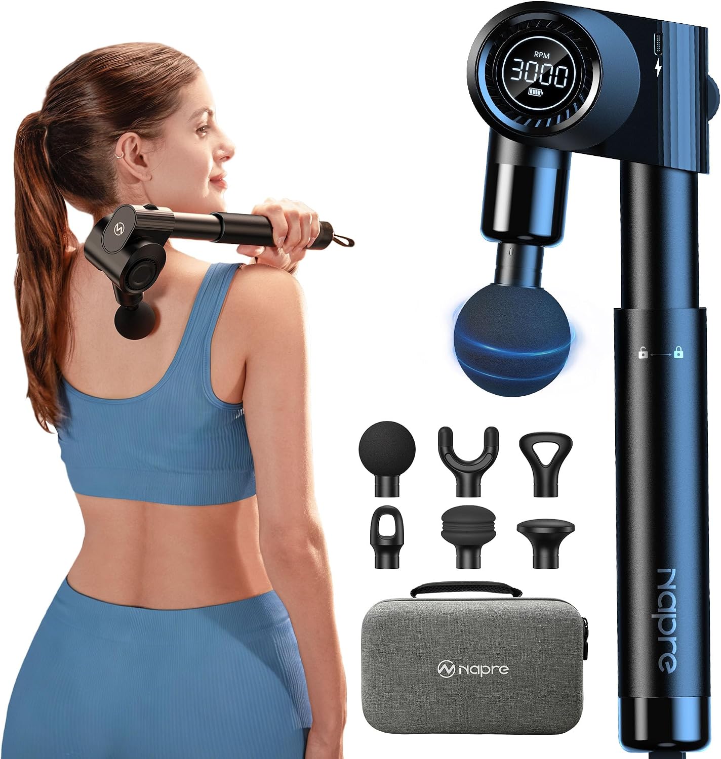 NAPRE Foldable Massage Gun