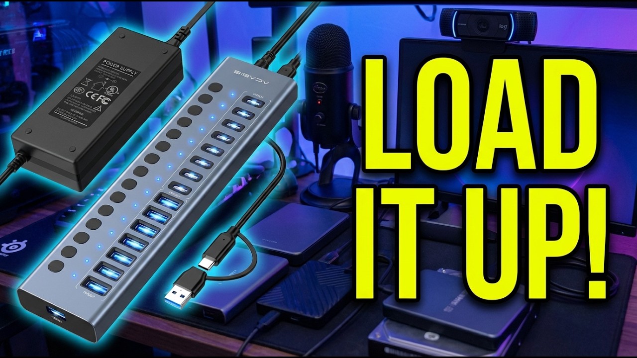 ACASIS 16-Port USB 3.2 Hub Review: 16 Ports of Powered Connectivity