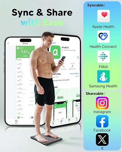 Arboleaf smart scale platform and LED readout close-up