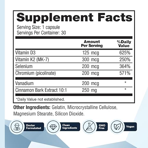 Barton Nutrition CinnaChroma capsules shown next to the bottle