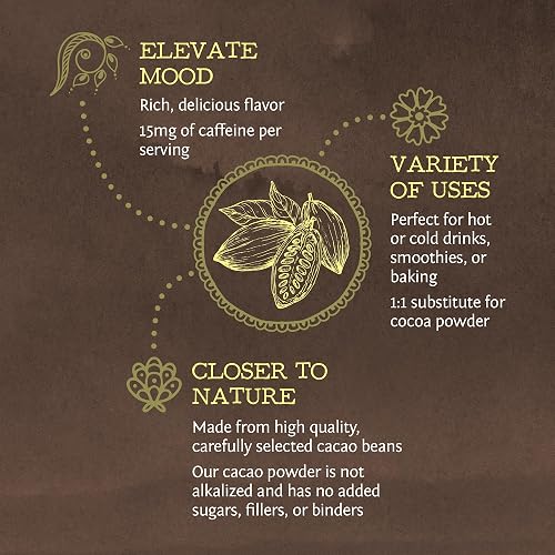 Be Well Organic Cacao Powder stirred into a chocolate smoothie