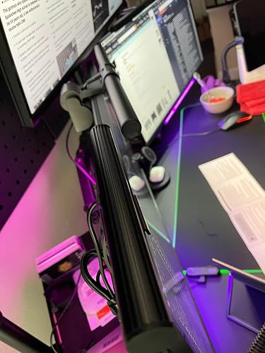 Customer photo showing the Colorpanda light bar lighting a desk and keyboard