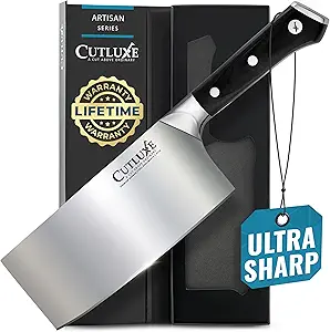 Cutluxe 7" Cleaver Knife Review: German Steel Meets Everyday Versatility