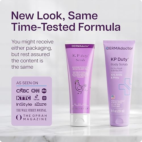 Customer photo showing the DERMAdoctor KP Bump Eraser scrub applied to skin