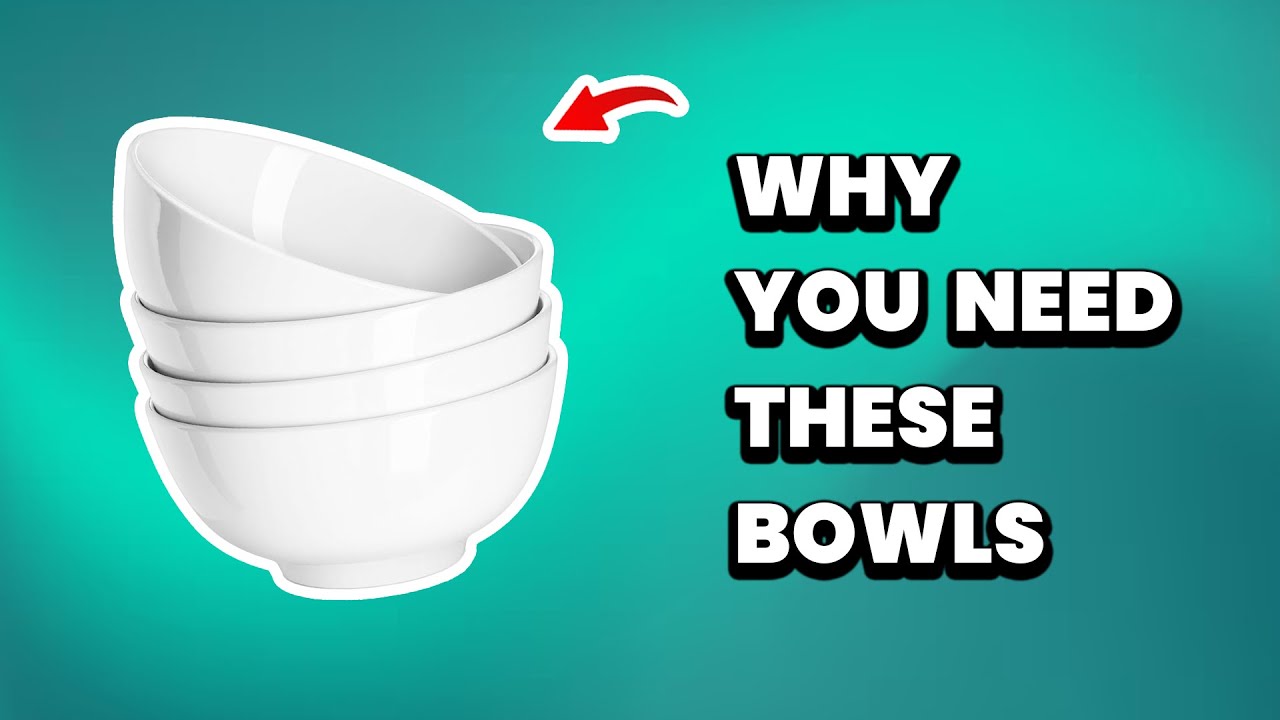 DOWAN 22 OZ White Ceramic Bowls Review: Double-Fired Durability Tested