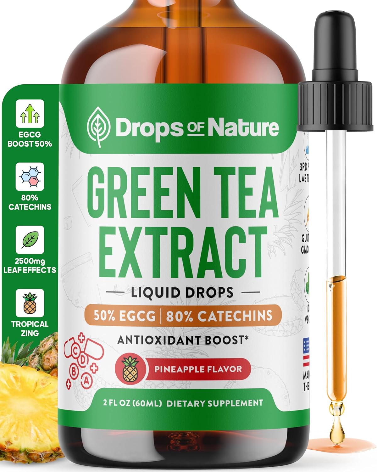 Drops of Nature Green Tea Extract Liquid Drops Review: Antioxidants Without the Five Cups