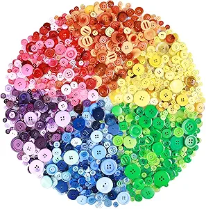 Greentime 1500pcs Resin Buttons Review: Craft Supply Gold