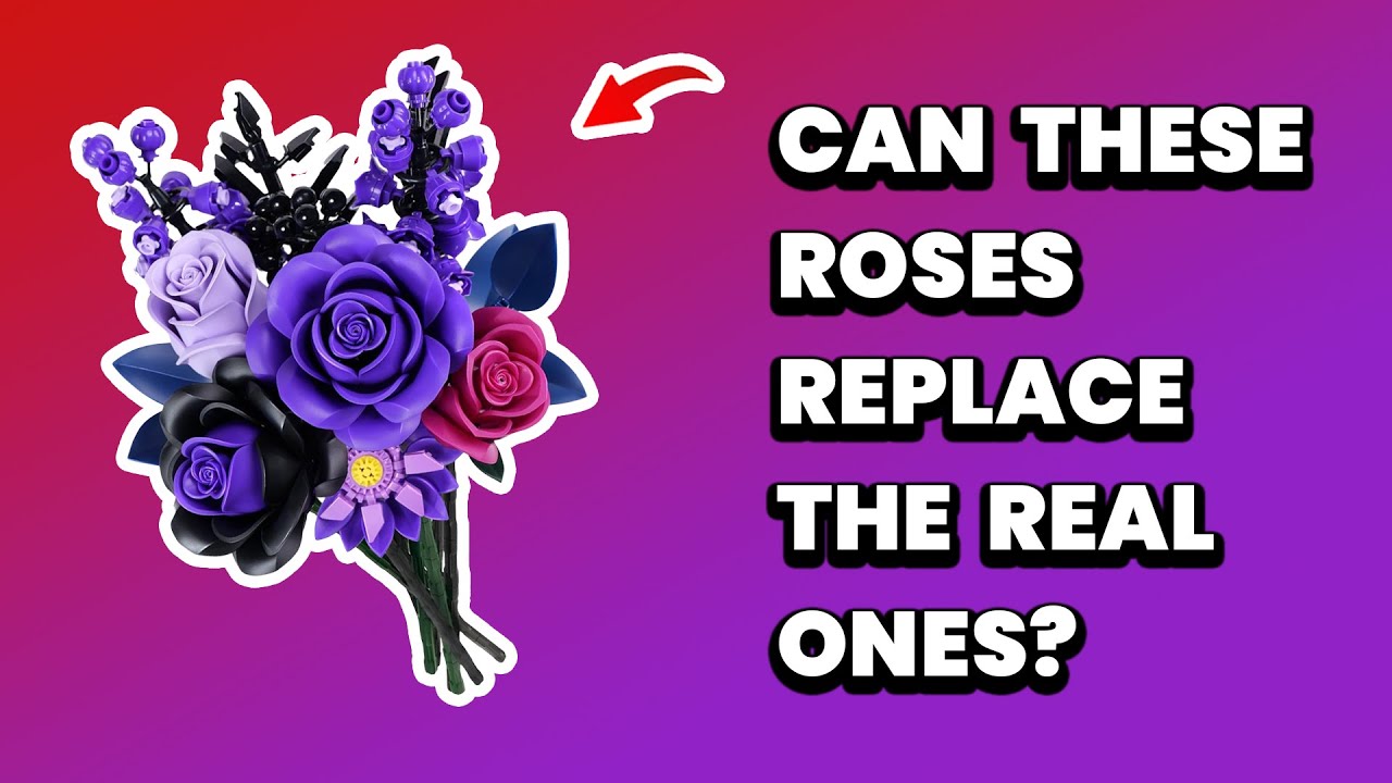 iATOM Purple Rose Bouquet Building Set Review: Gothic Florals That Never Wilt