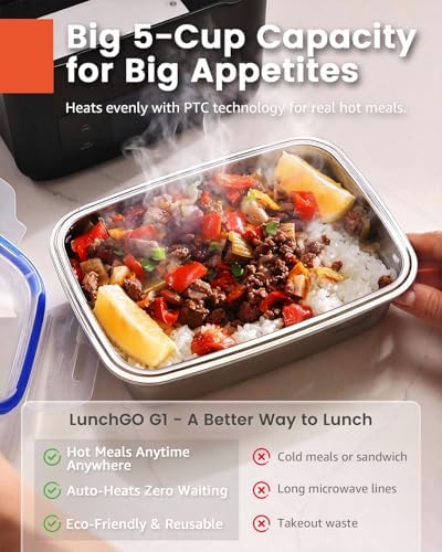 LUNCHGO G1 touchscreen interface and heating mode