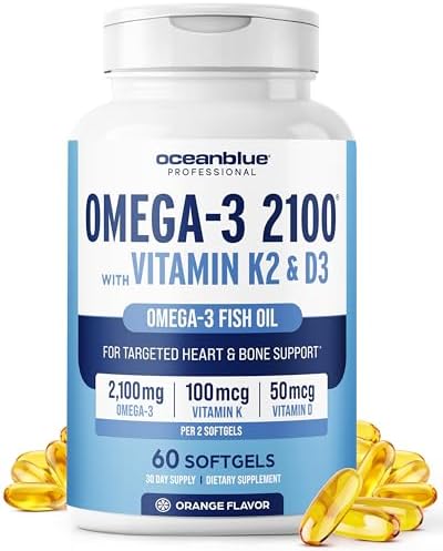 OceanBlue Professional Omega-3 2100 with K2 & D3 Review: One Softgel for Heart, Bone, and Immune Support