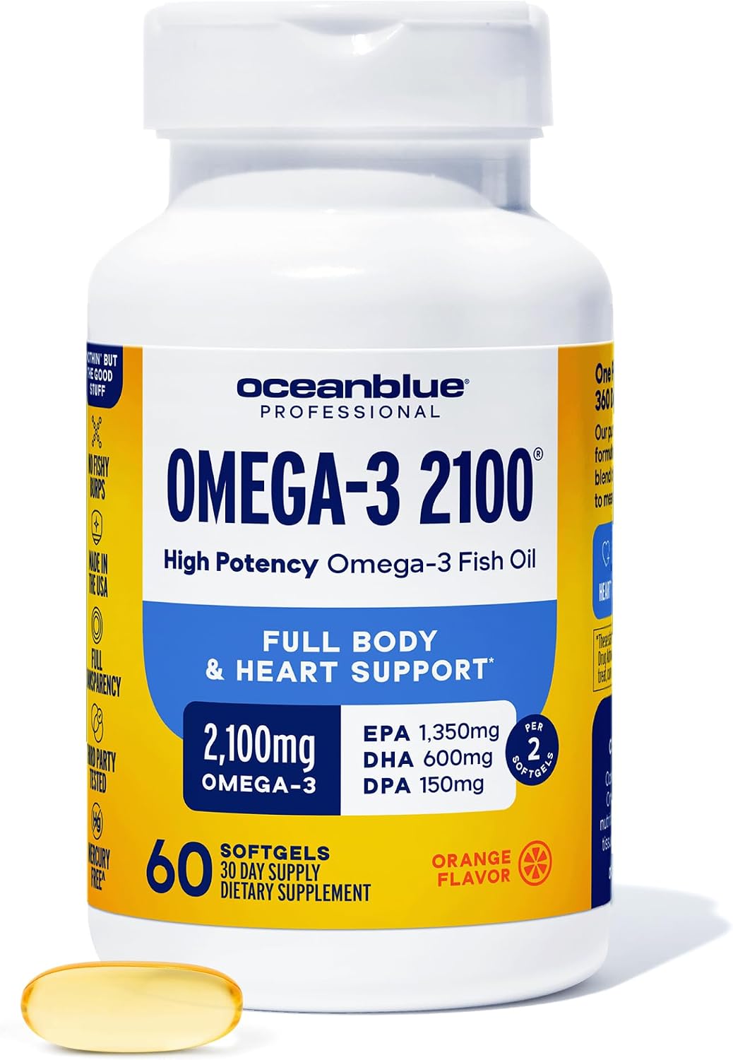 OceanBlue Professional Omega-3 2100 Fish Oil Review