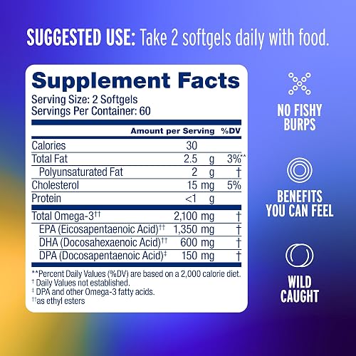 OceanBlue Professional Omega-3 2100 softgels and bottle