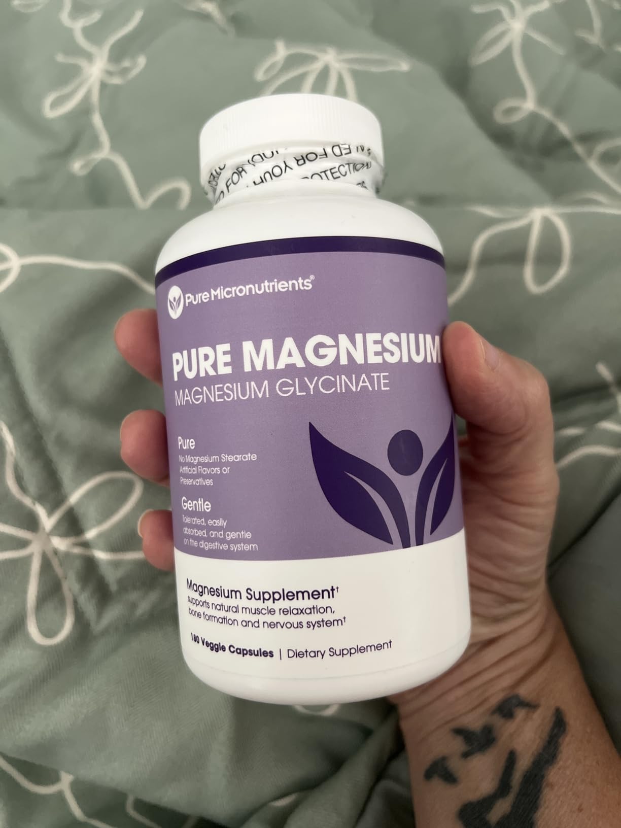 Customer sharing their positive experience with Pure Magnesium