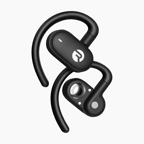 Raycon Fitness Open Ear Earbuds resting in the open charging case