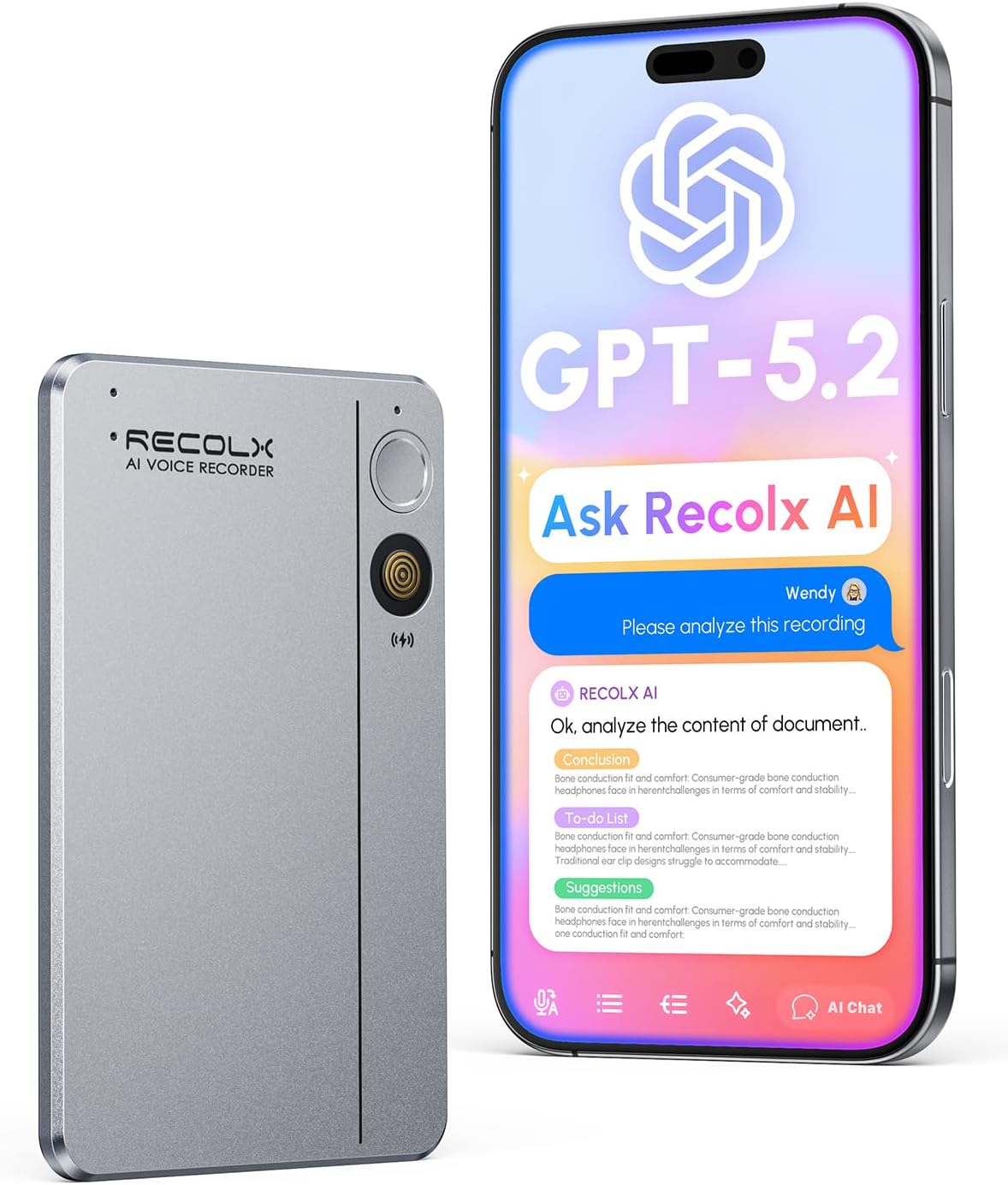 RECOLX AI Voice Recorder Review: Credit-Card-Thin Meeting Notes on Autopilot