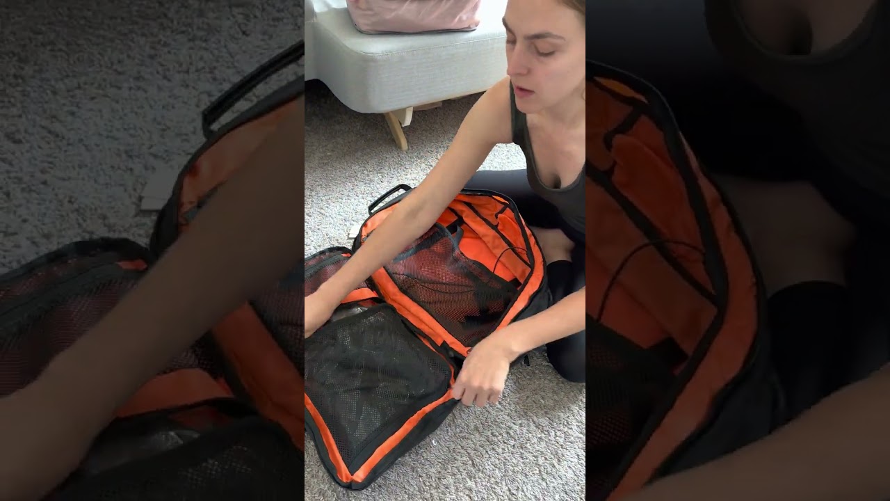 TANGCORLE backpack pockets and compartments overview