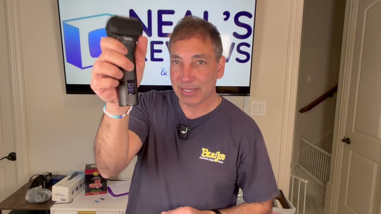 Trimcoo 5-Blade Electric Shaver Pro unboxing showing complete kit contents